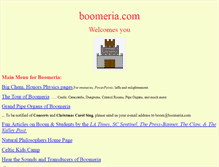 Tablet Screenshot of boomeria.com